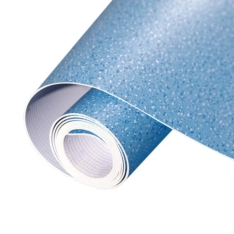Thickened PVC plastic flooring for commercial wear-resistant school and hospital flooring cement flooring