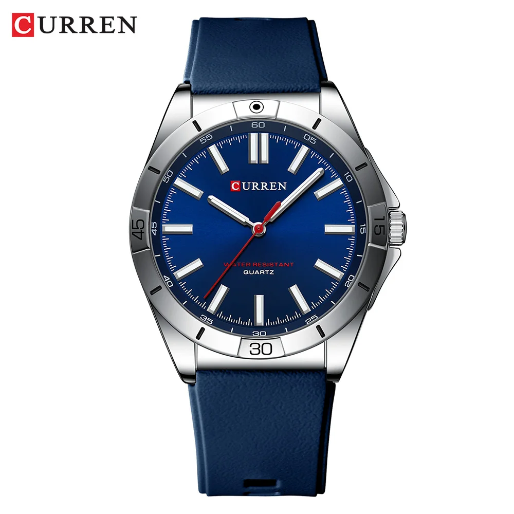 Curren neue mode armbanduhren sport wasserdichte uhren quarzt uhr übliche silikon armbanduhr für männer 2022 reloj hombre 4