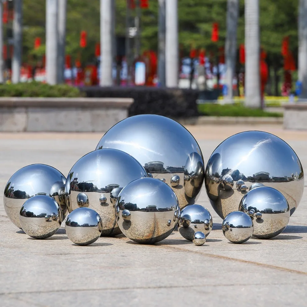 

Anti-Corrosive Metal Seamless 304 Stainless Steel Ball High Gloss Sphere Mirror Hollow Ball For Home /Garden/Malls Decoration