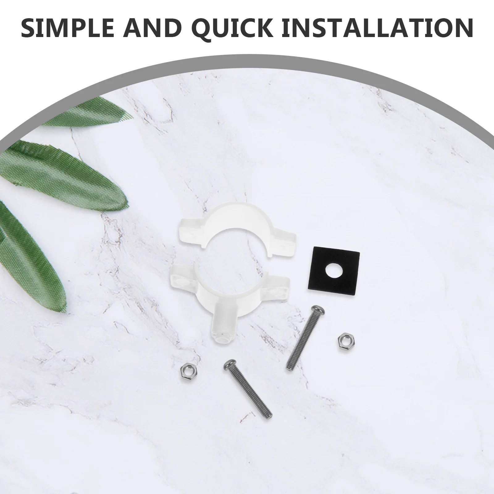 1Set Plastic Afvalpijp Holding Klem Veilige Fix voor Aanrecht Drainage Waterzuiveraar Omgekeerde Osmose Systeem Pijp houder