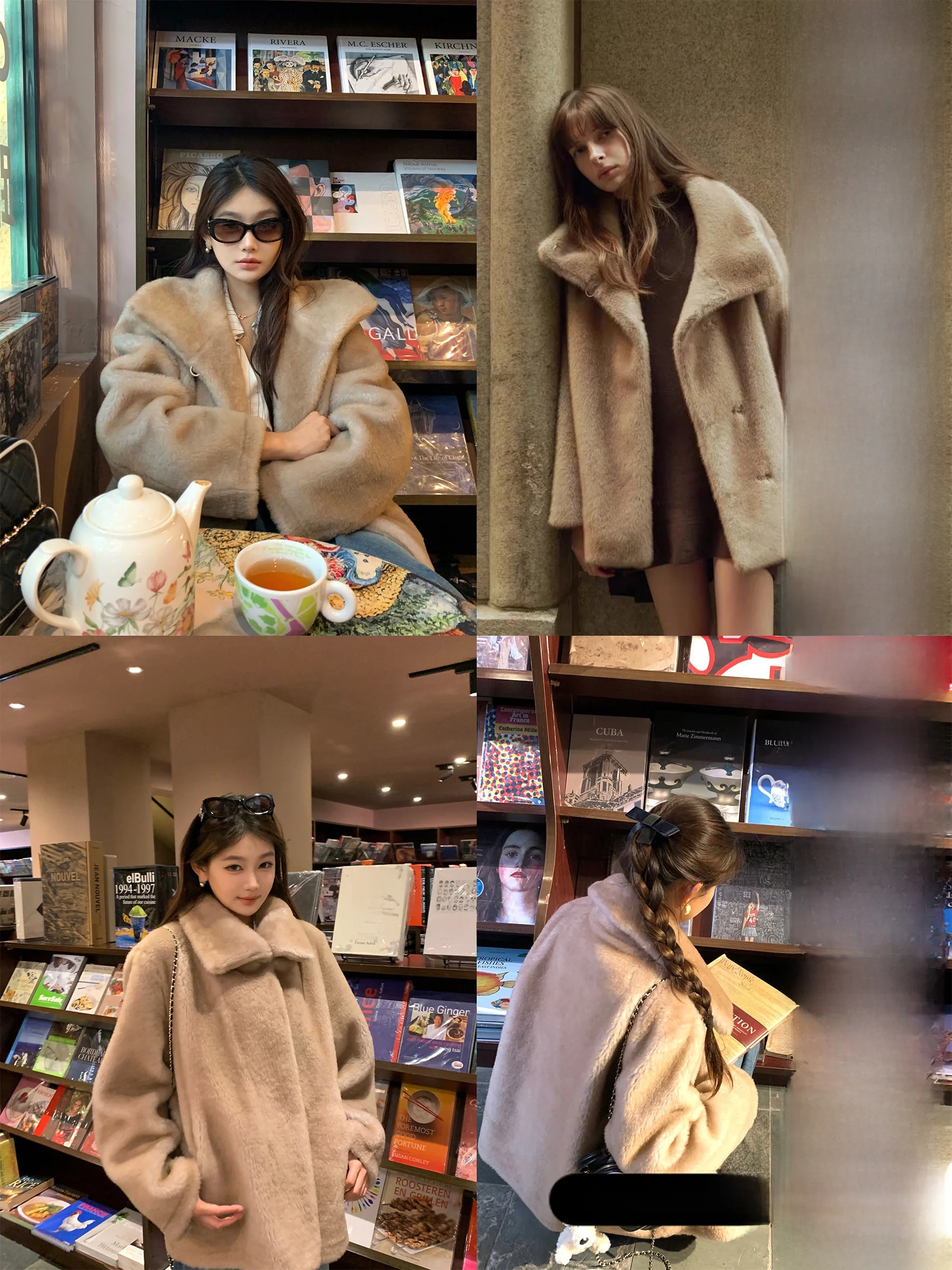 

Элегантное корейское женское пальто Dearhua из натуральной овчины с мехом, новая модель, с возможностью индивидуального окрашивания, длинный рукав, средней длины, зимняя куртка