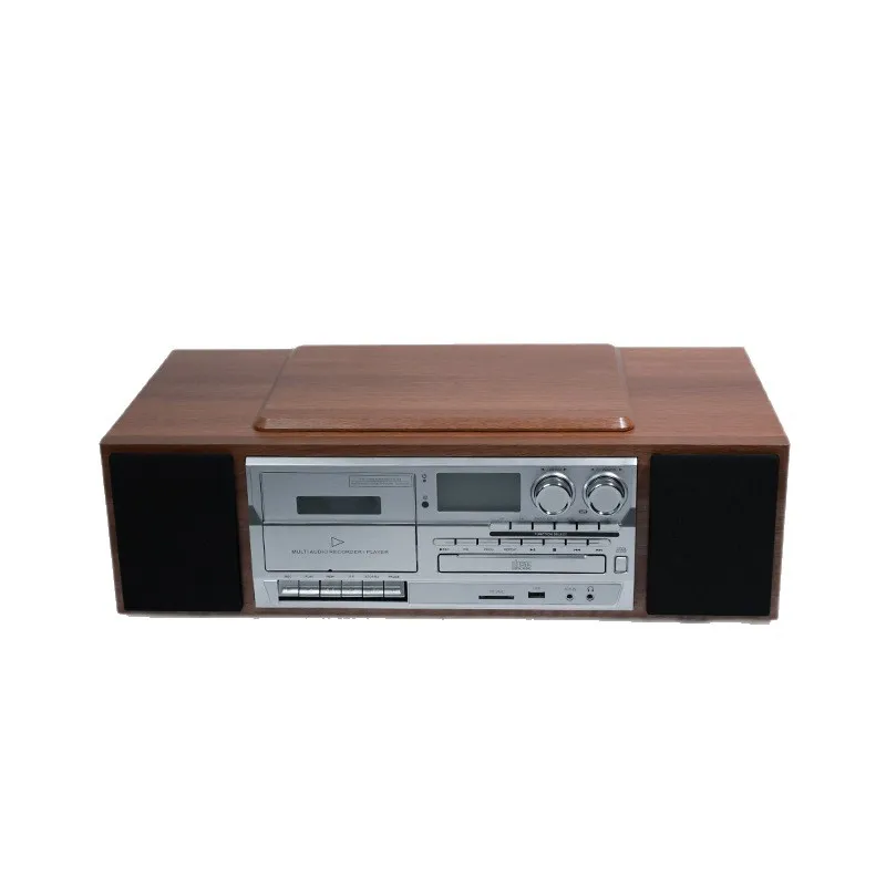 Sound box CD tape all-in-one machine Multifunctional record player Retro phonograph Bluetooth speaker