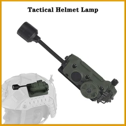 Tactical Helmet Lighting Lamp White Flashlight、IR And Red/Blue/Green Color Light Mode,Fast Helmet ARC Rail For Hunting Hiking