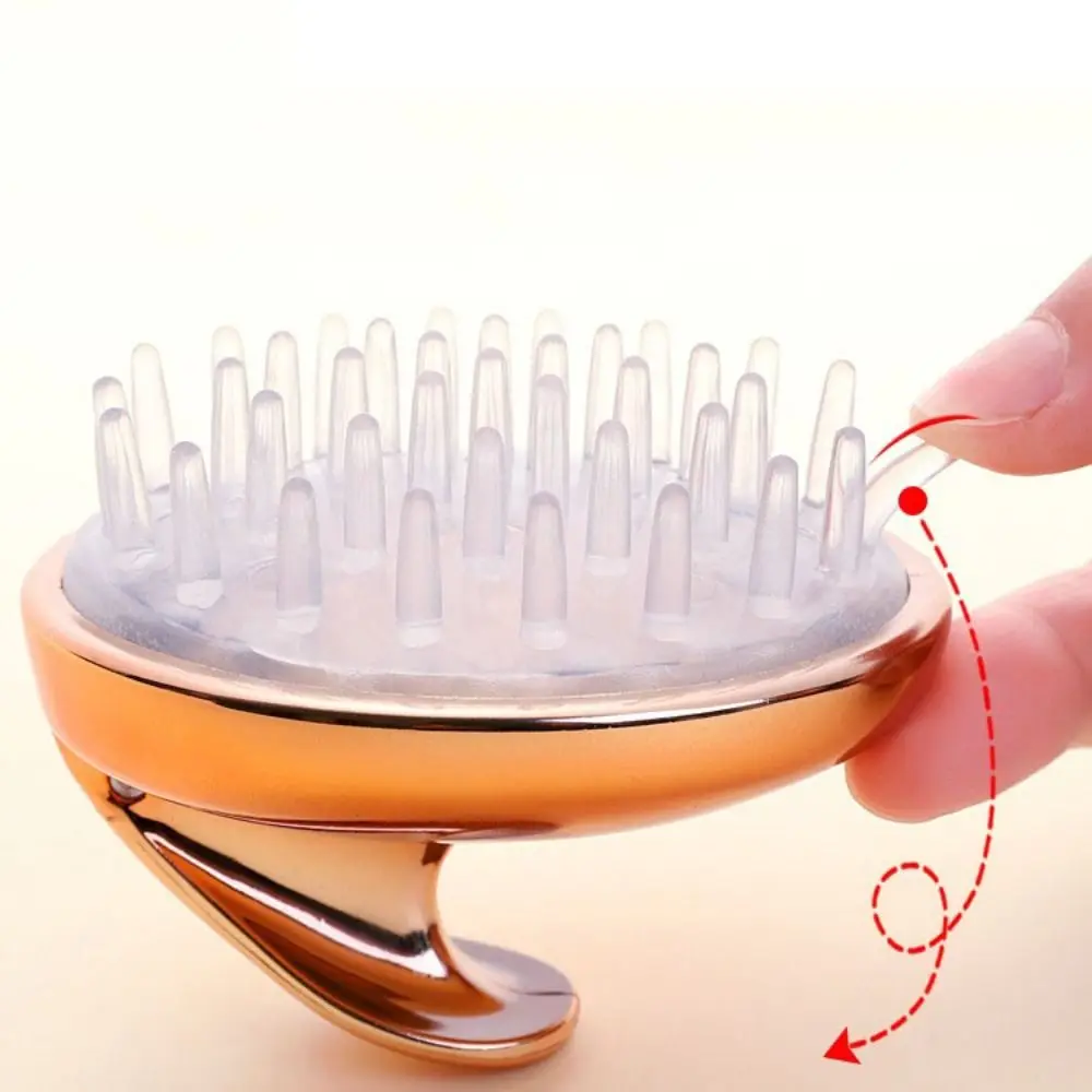 SPA Household Shampoo Comb Handheld Scalp Massage Silicone Massage Comb Anti-Itch Dry and Wet Hair Washing Comb Women