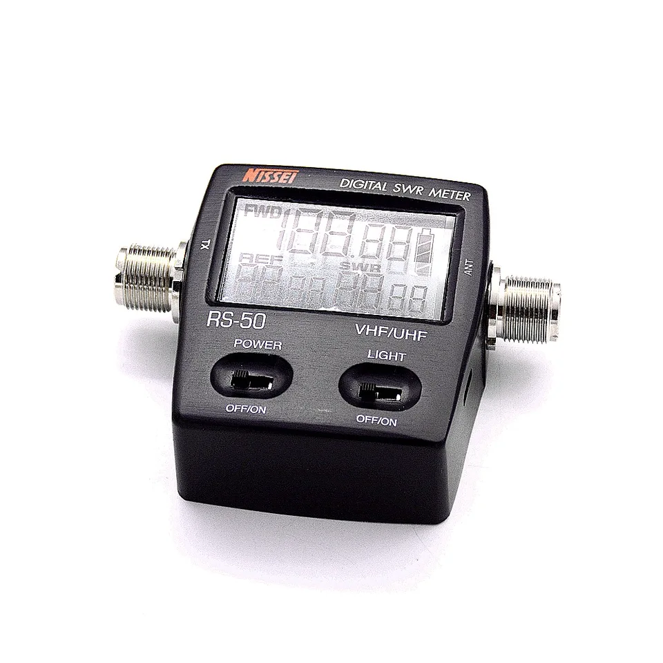 Nissan-デジタルSWrパワーメーターrs50、125-525mhz、uhf、vhf、led