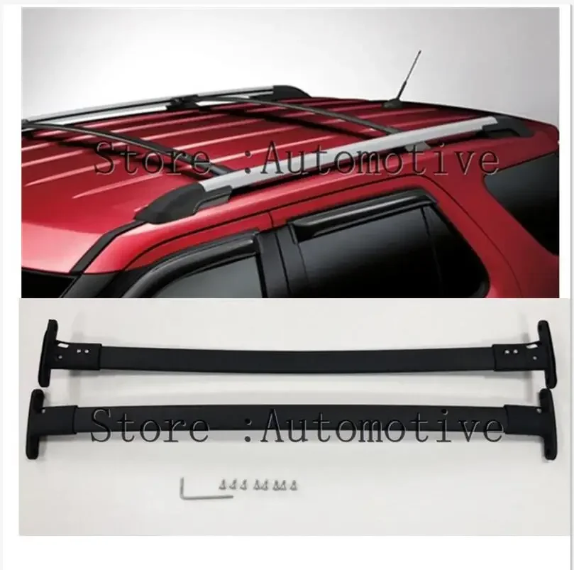 Roof Rack Cross Bar Rail Compatible for 2016 2017 2018 2019 Ford Explorer Cargo Racks Rooftop Luggage Canoe Kayak Carrier Rack