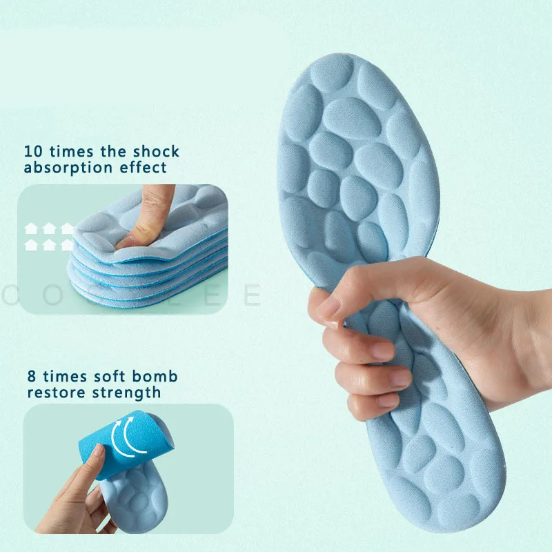 Massage Memory Foam Insoles For Shoes Sole Breathable Cushion Sport Running Insoles For Feet Orthopedic Insoles