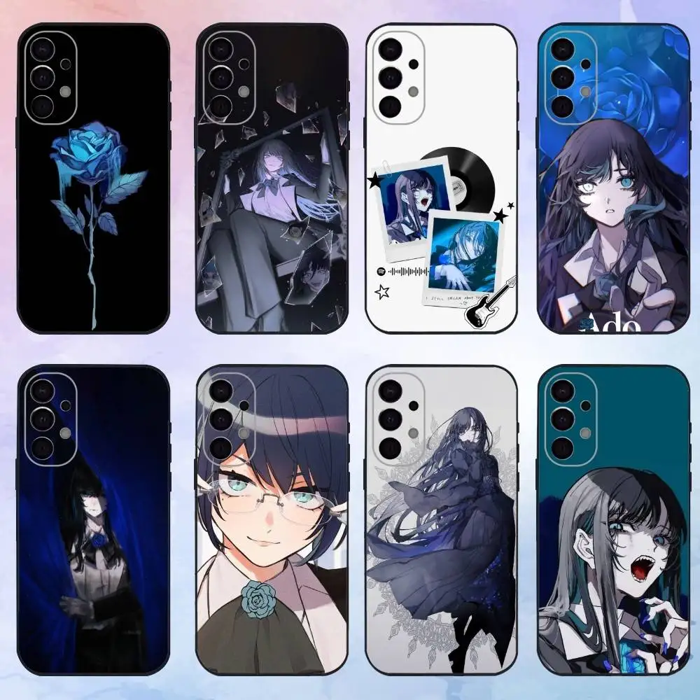 

A-animate A-Albedo Cute Phone Case For Samsung S25,S24,S21,S22,S23,S30,Ultra,S20,Plus,Fe,Lite,Note,10,9,5G Black Cover