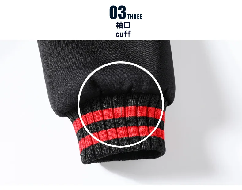 Herren Thermo-Fleece-Trainingsanzug Set Locker Sitzender Dicker Warmer Langarm-Pullover Jogginghose mit Elastischem Bund Winter Fitness-Set – Detail 14