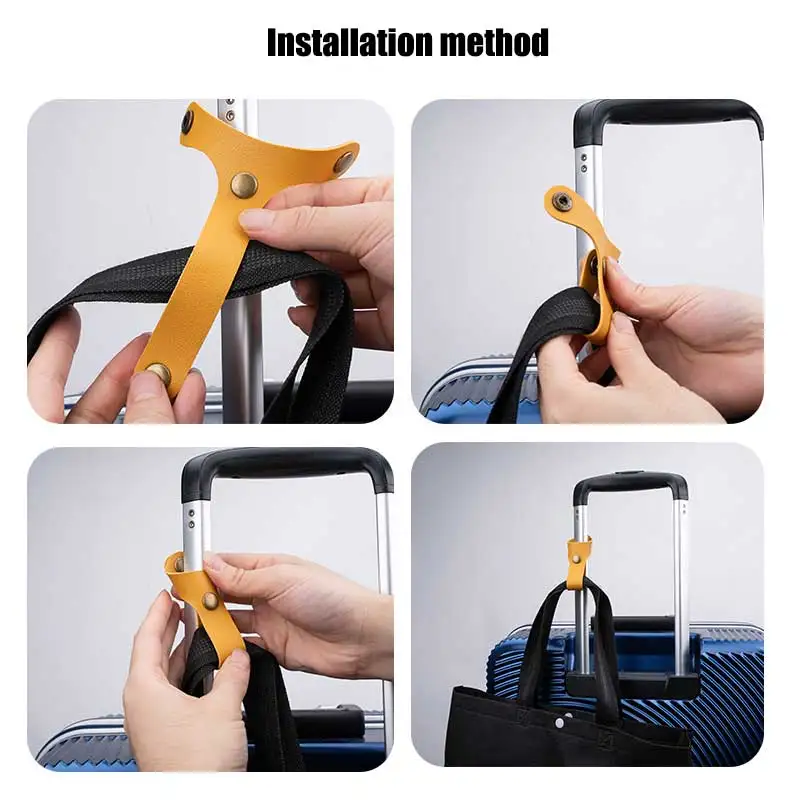 

T-Shaped Luggage Straps Anti-Drop Suitcase Bag Fasteners With Snap Buttons Anti-Loss Creative Travel Accessories