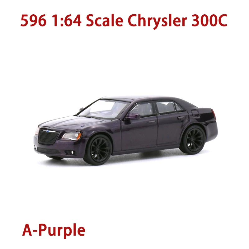 596 دييكاست في المخزون 1:64 مقياس كرايسلر 300C سبيكة محاكاة نموذج سيارة جمع هدية تذكارية عرض ثابت
