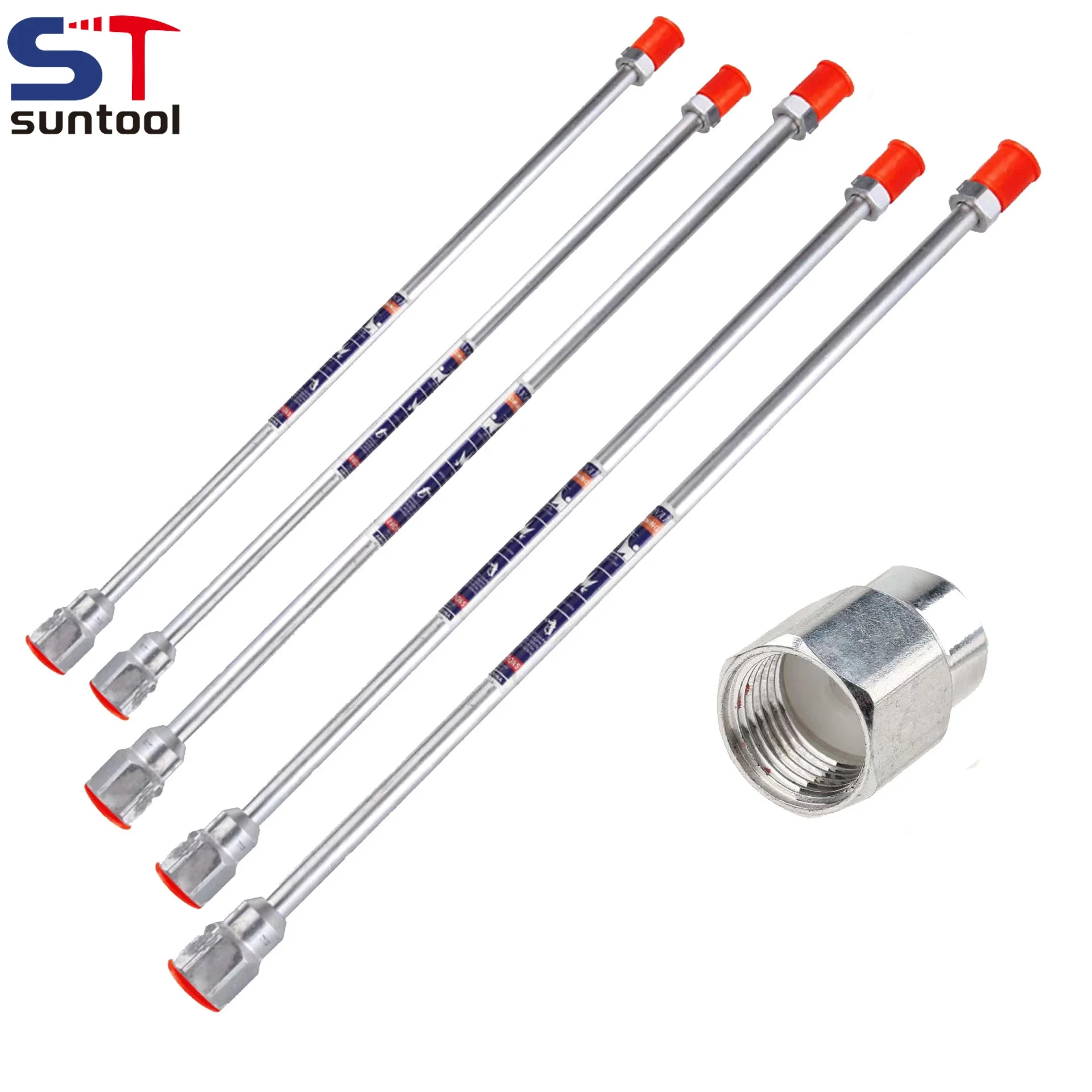 Suntool Airless Pintura Pulverizador Ponta Extensão Pólo Spray Ferramenta se Encaixa para Titan Wagner Peças de Pistola 20cm 30cm 50cm 75cm 100cm