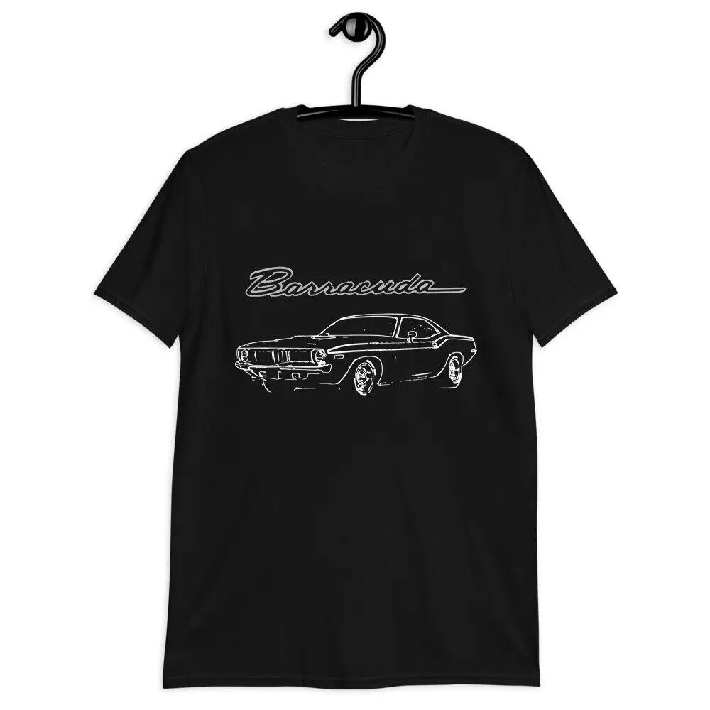 1972 Barracuda Muscle Car Art Cuda Classic Cars T-Shirt 100% Cotton O-Neck Short Sleeve Casual Mens Tshirt Size S-3XL