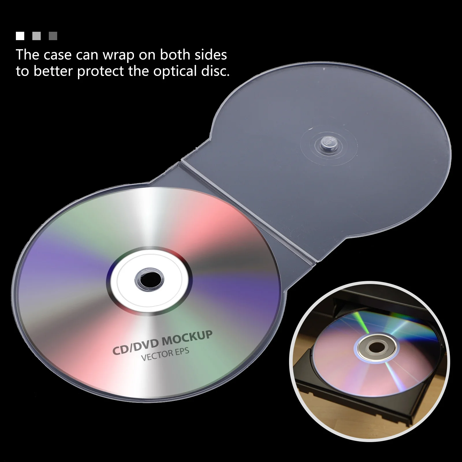 

15pcs CD Case DVD Cases Clear Transparent Plastic Stackable Wear Resistant Shock Absorption Disc Protection Jewel Clamshell