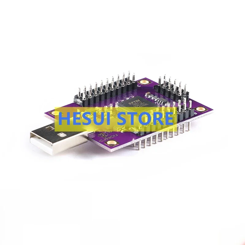 

FT4232 четырехканальный USB-модуль последовательного UART/SPI, I2C/JTAG/RS232/RS485/RS422