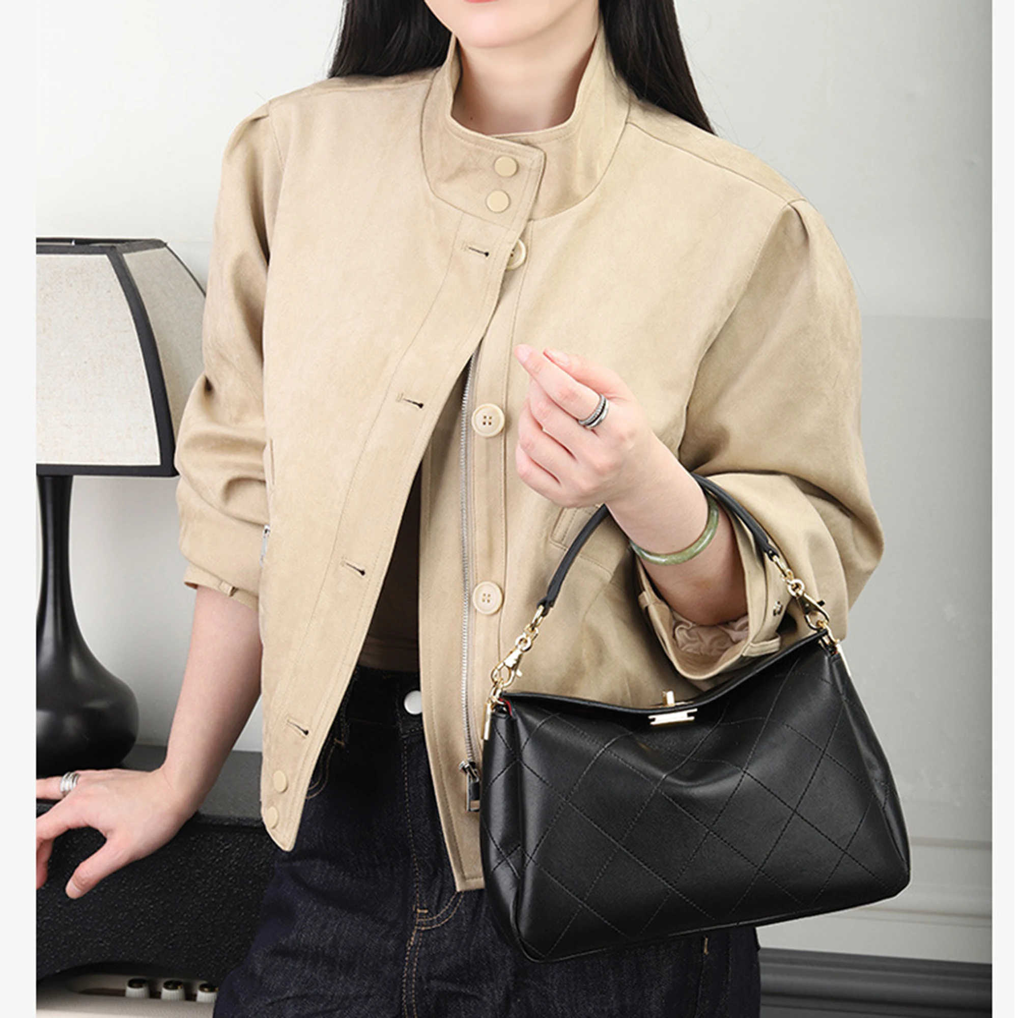 CKKUI 2026 New Fashion Women's Shoulder Bag Luxury Genuine Leather Tote Bag Large Capacity Ladies Commuter Versatile Handbags