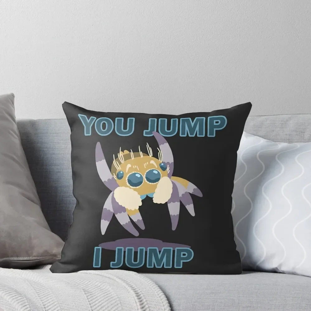 Cute Jumping spider You jump I jump Throw Pillow Elastic Cover For Sofa Sofa Pillow Cover Decorative Sofa Cushions pillow