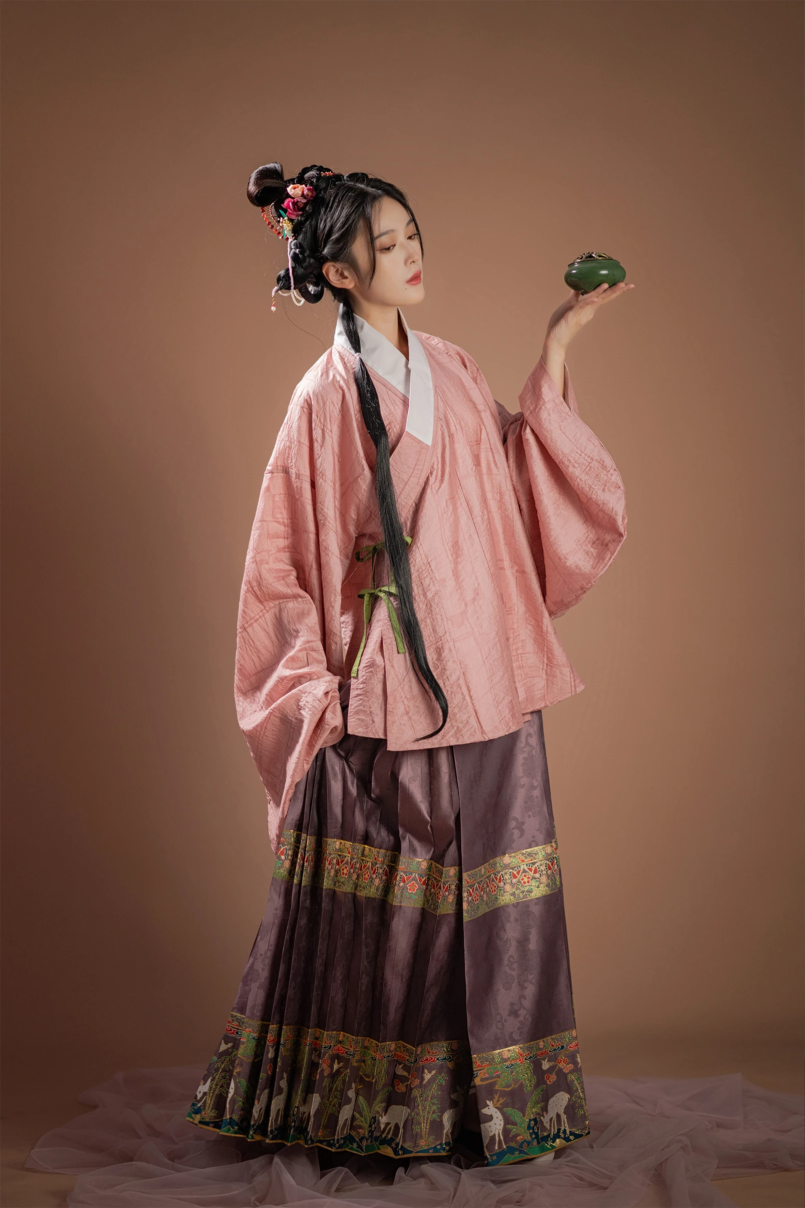 Hanfu Skirt Mamianqun Ming Dynasty Summer Commuting To Work Wearing Original Daily retro clothing Hanfu skirt Princess