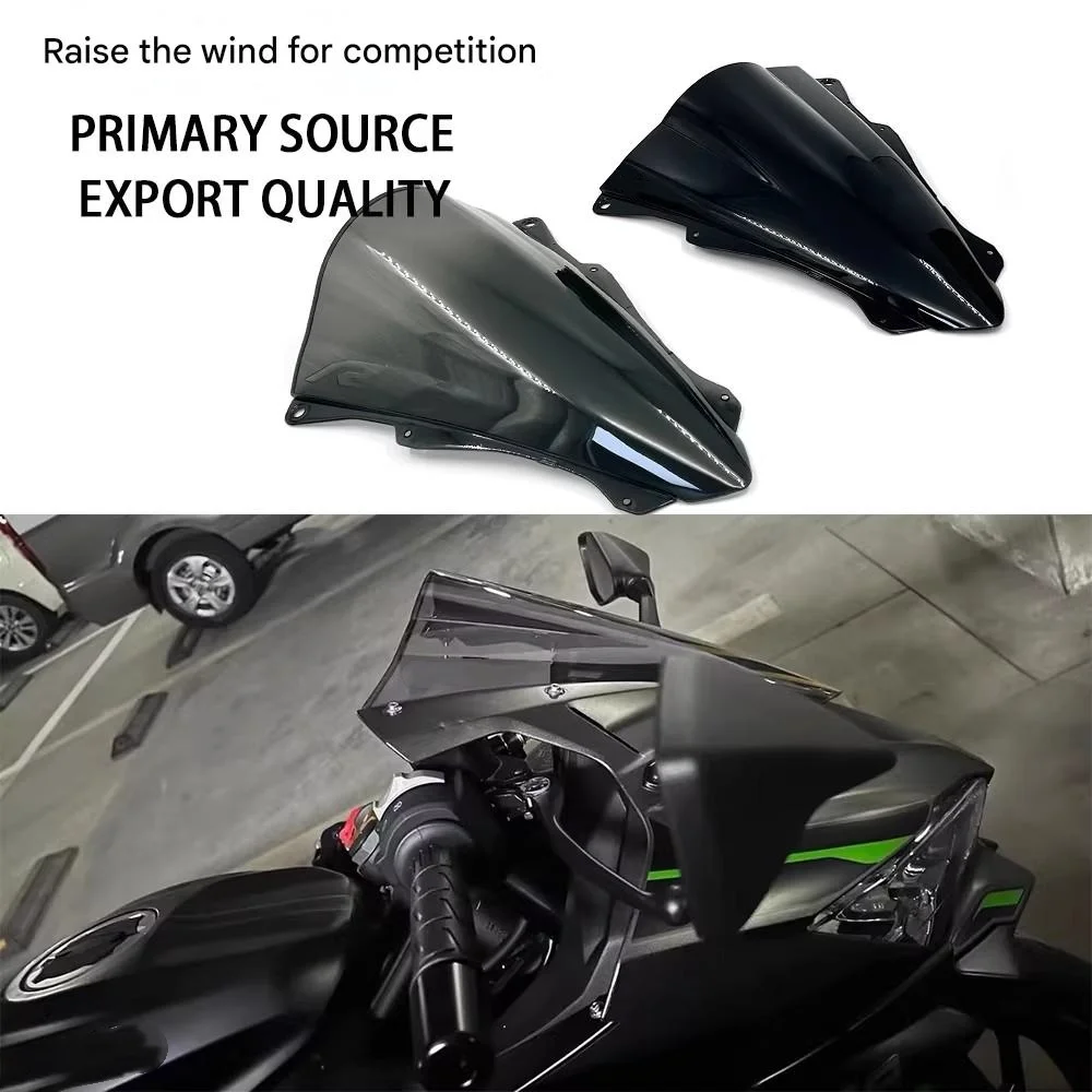

For ZX-4R ZX-4RR Racing Style Heightened Front Windshield Motorcycle Modified Windscreen Wind Deflector Parts