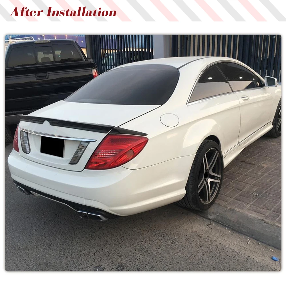Carbon Fiber Car Rear Trunk Spoiler For Mercedes-Benz CL Class W216 C216 2009 2010 2011 2012 Rear Boot Lip Wing Car Tuning Parts