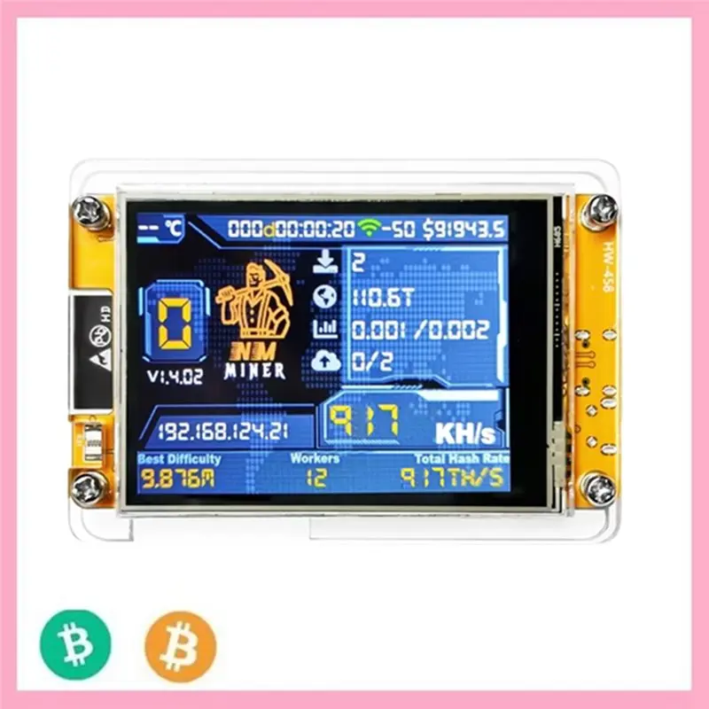 M67K-Upgraded 917KH/S Bitcoin Solo Miner Nerdminer مع شاشة ذكية 2.8 بوصة لتعدين Bitcoin Crypto Solo Lottery Nmminer #6