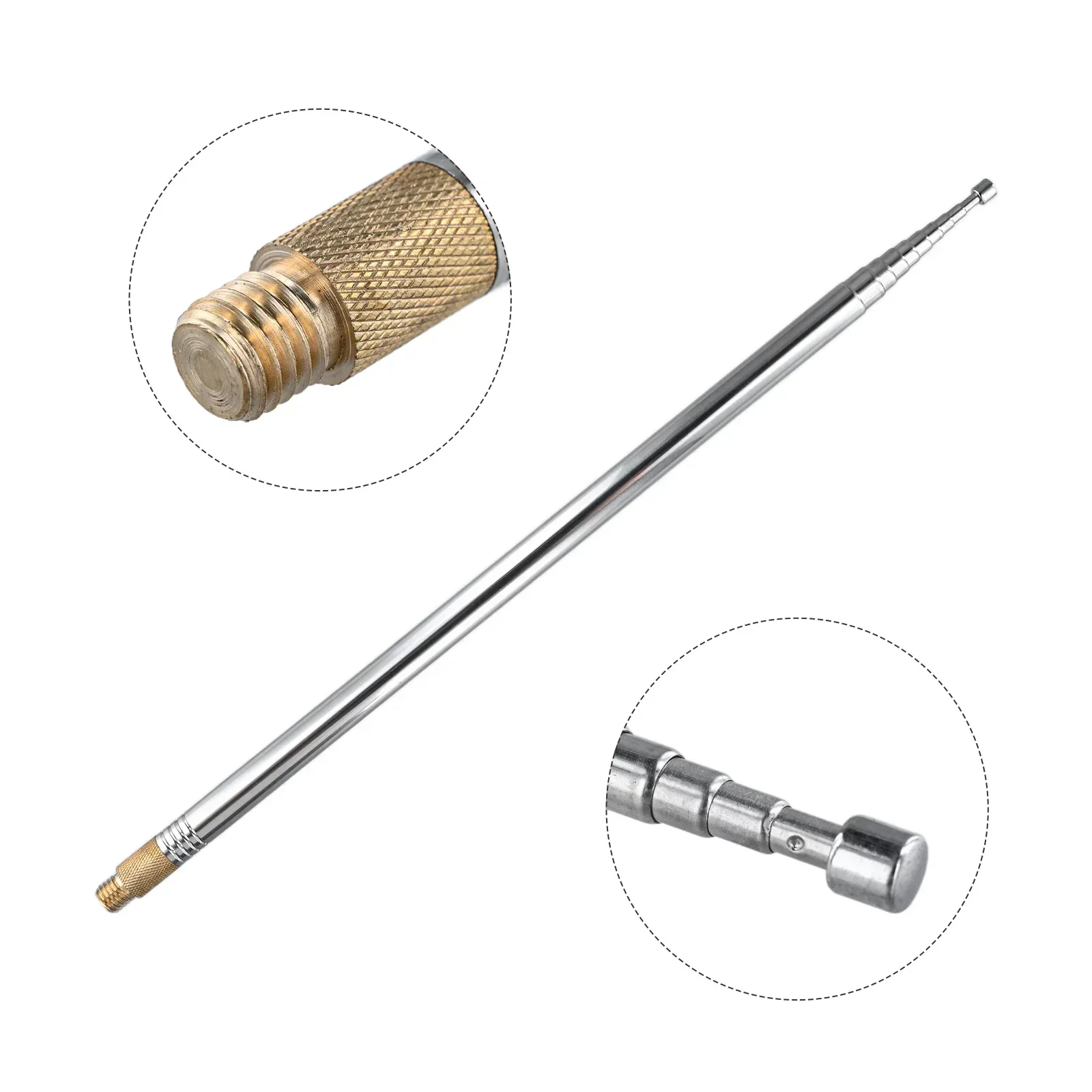 

1pc 304 Stainless Steel 2.5m Portable Shortwave Rod Antenna For Pac12 Jpc-7 Measurement Analysis Instruments Accessories