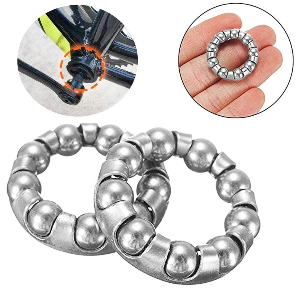 Piezas de repuesto para bicicleta de montaña, retenedor de rodamiento de bolas de 1/4 "x 9 bolas, Accesorios de reparación para manivela de bicicleta MTB, 5 uds.