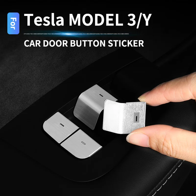 

For Tesla Model Y 3 2021 2022 full window button decorative patch lift protection modification accessories interior supplies