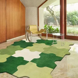 Fluffy Soft Children's Rug Irregular Bedroom Decor Non-slip Carpet Simple Carpets for Living Room Home Creative Puzzle Floor Mat