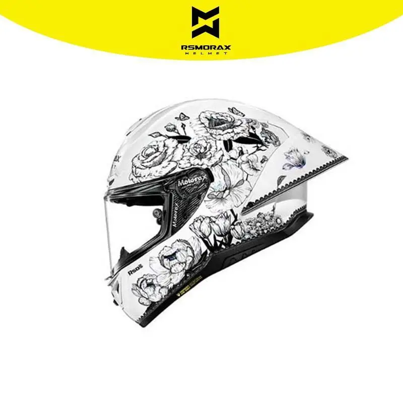 Hot MOTORAX R50S Motorcycle Helmet Big Tail Wing Men Women Helmet Full-face Safety Track Sports Helmet Capacete De Motocicleta