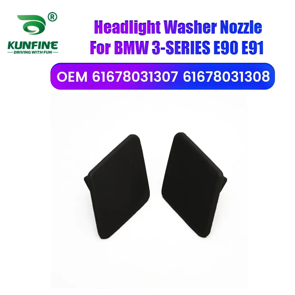 

Car Headlight Front Bumper Washer Spray Nozzle Jet Headlamp Pump Cover For BMW 3-SERIES E90 E91 2005-09 61678031307 61678031308