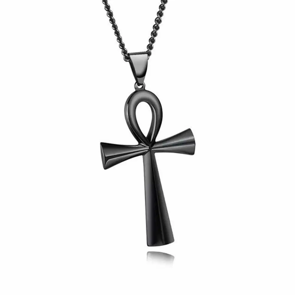 Fashion Classic Christs Crucifix Jewelry Stainless Steel Jesus Gold Black Silver Color Choker Cross Necklace Pendants Chain