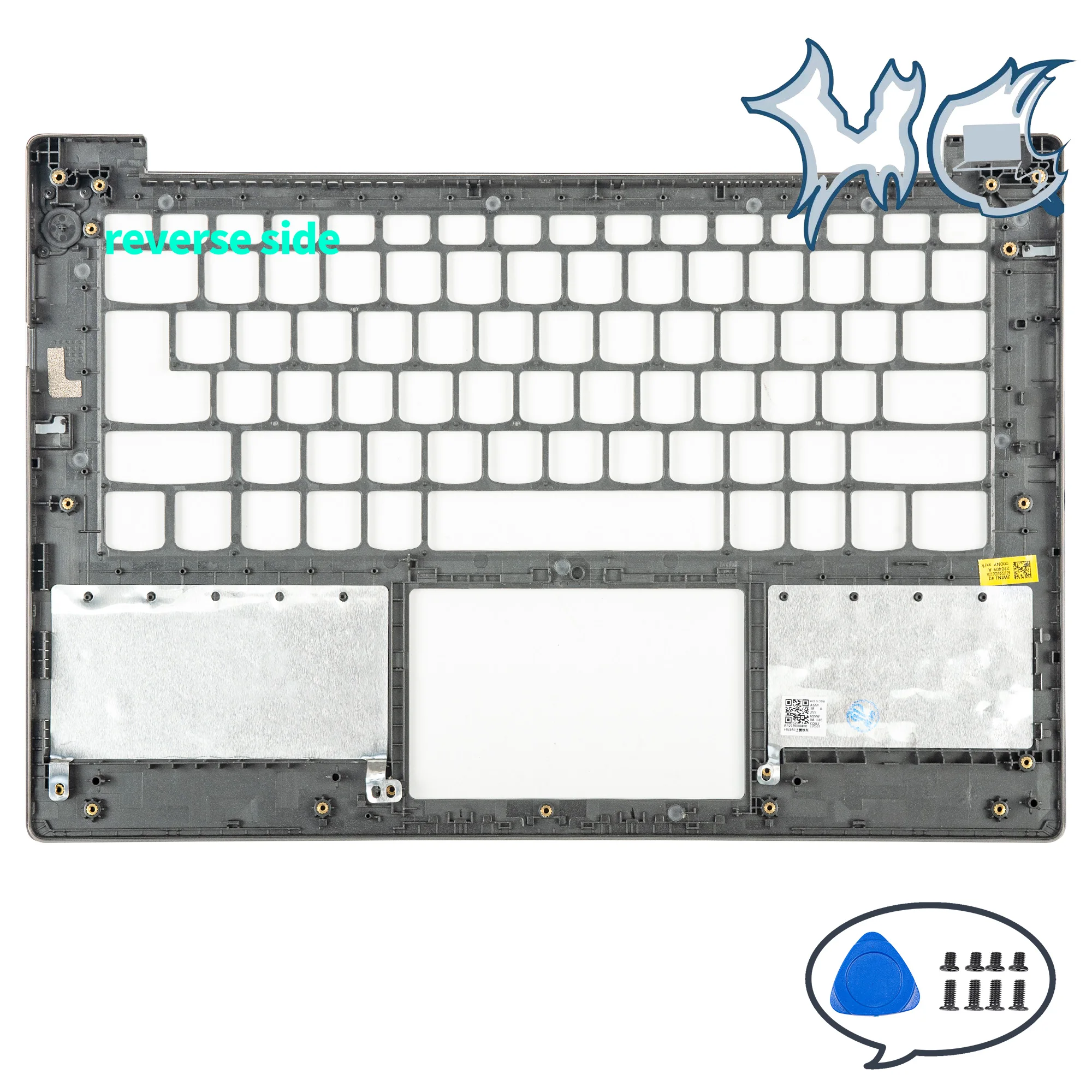 Imagem -04 - Laptop Parte para V14 g2 Itl Alc Ijl Lcd Tampa Traseira Moldura Frontal Palmrest Bottom Case Reparação Substituir Cinza Novo