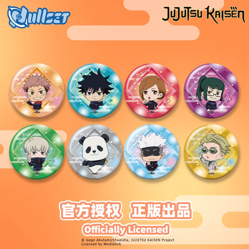 

Genuine Nullset Qversion Jujutsu Kaisen Series Badge Round Serie Trendy Collectible By Satoru Gojo Yuji Itadori And Kei Fukuroku