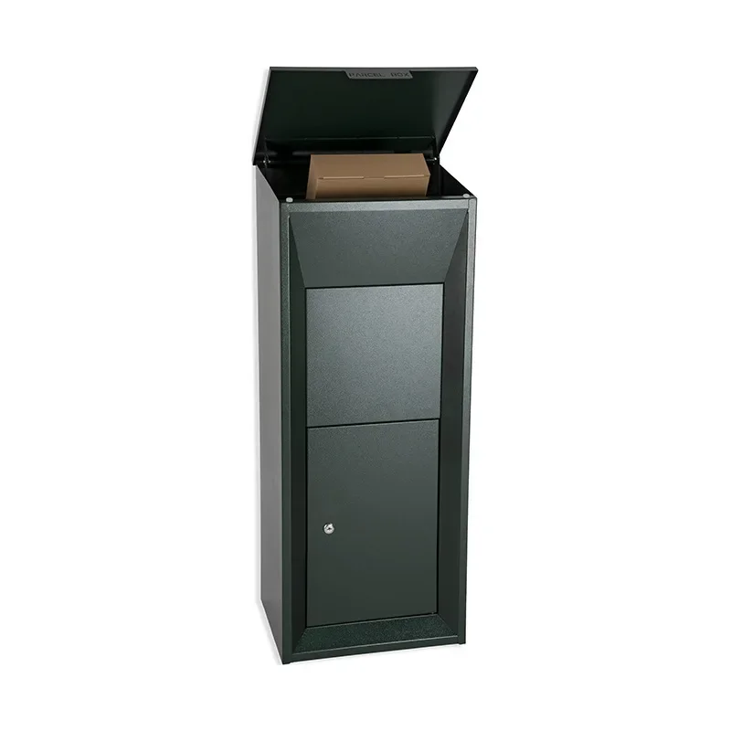 Galvanized outdoor express cabinet landing parcel box large practical black stainless steel spot.