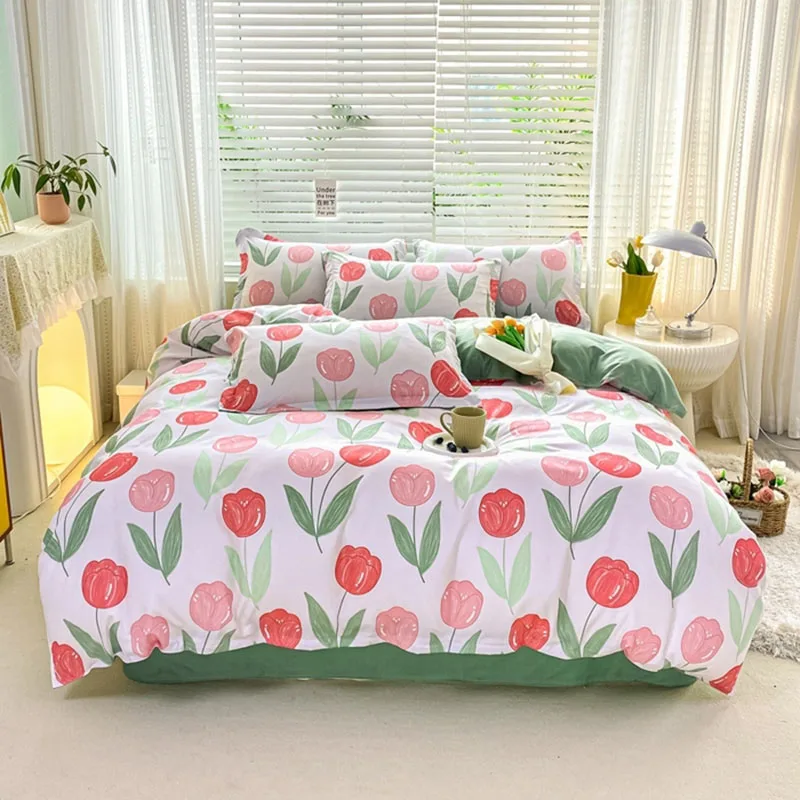 Simple printed Duvet cover single bed Quilt cover Geometric Pattern queen king size one comforter cover without Pillowcases