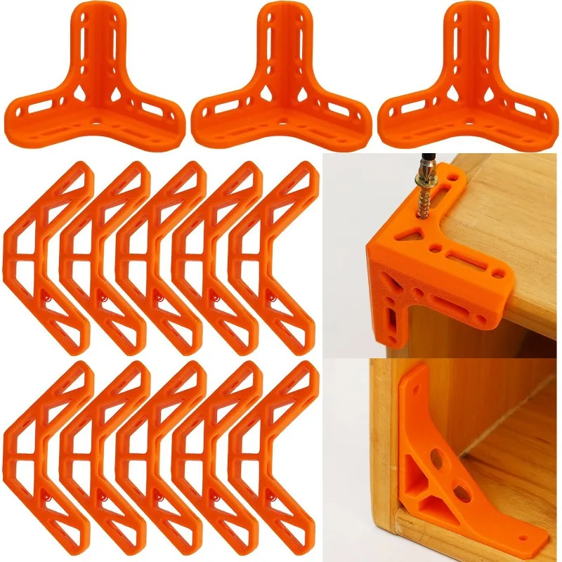 

8/1 шт. пластиковый угловой держатель, угловой крепежный кронштейн для мебели, инструмент для позиционирования на 90 градусов, плотник, фиксатор доски для сращивания, рамки