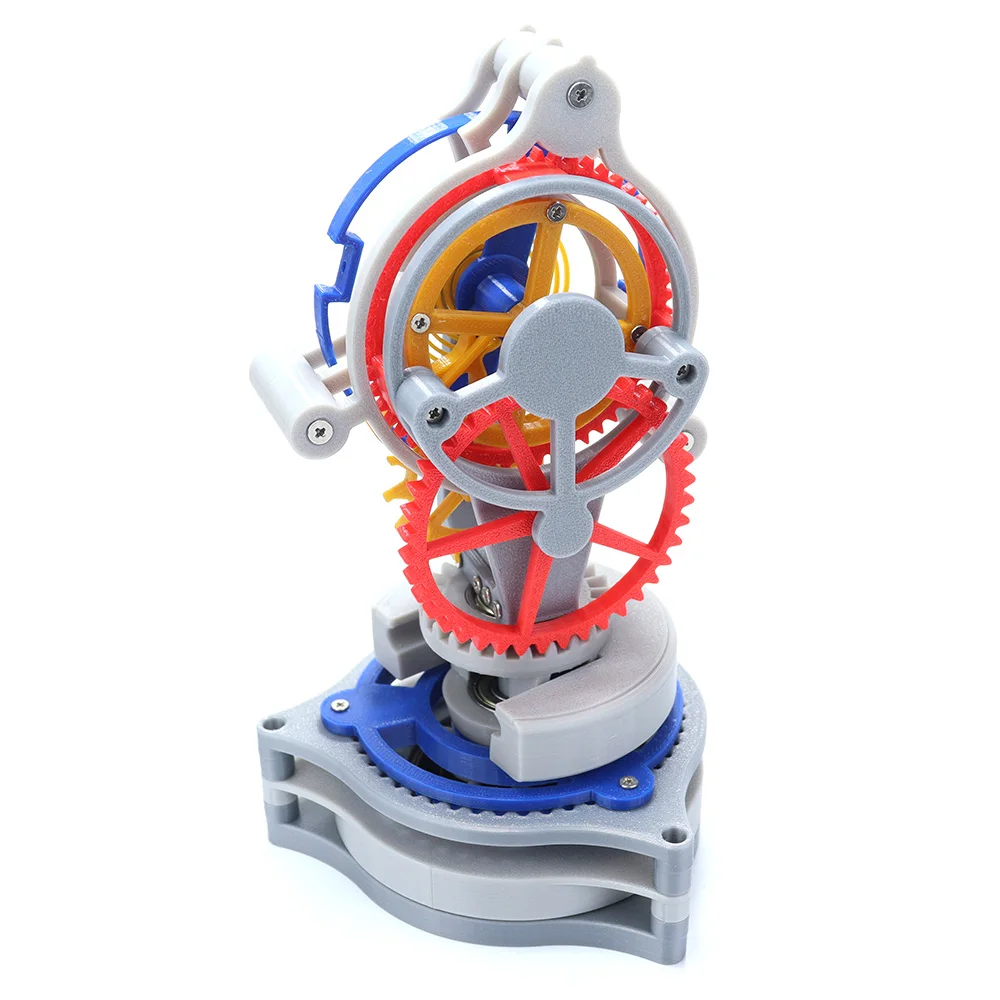 Mechanical Pendulum Principle Model Tourbillon clock 3D printed Creative decompression toys amusing DIY Technology Production