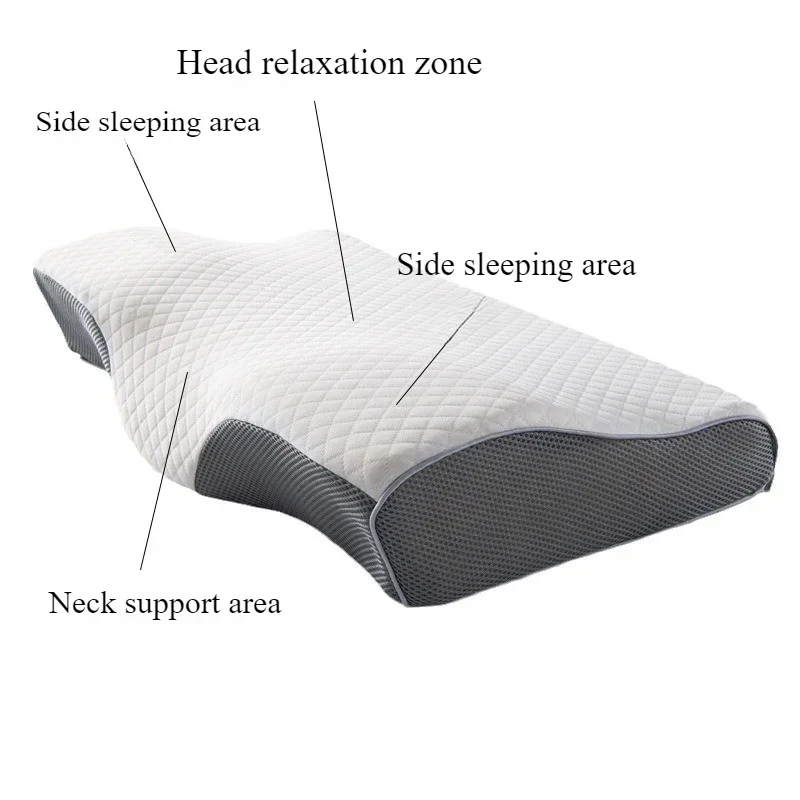 Memory Foam Pillow Adjustable Cervical Pillow for Neck and Shoulder Pain Relief Washable Slow Rebound Not Collapse Sleep Pillow