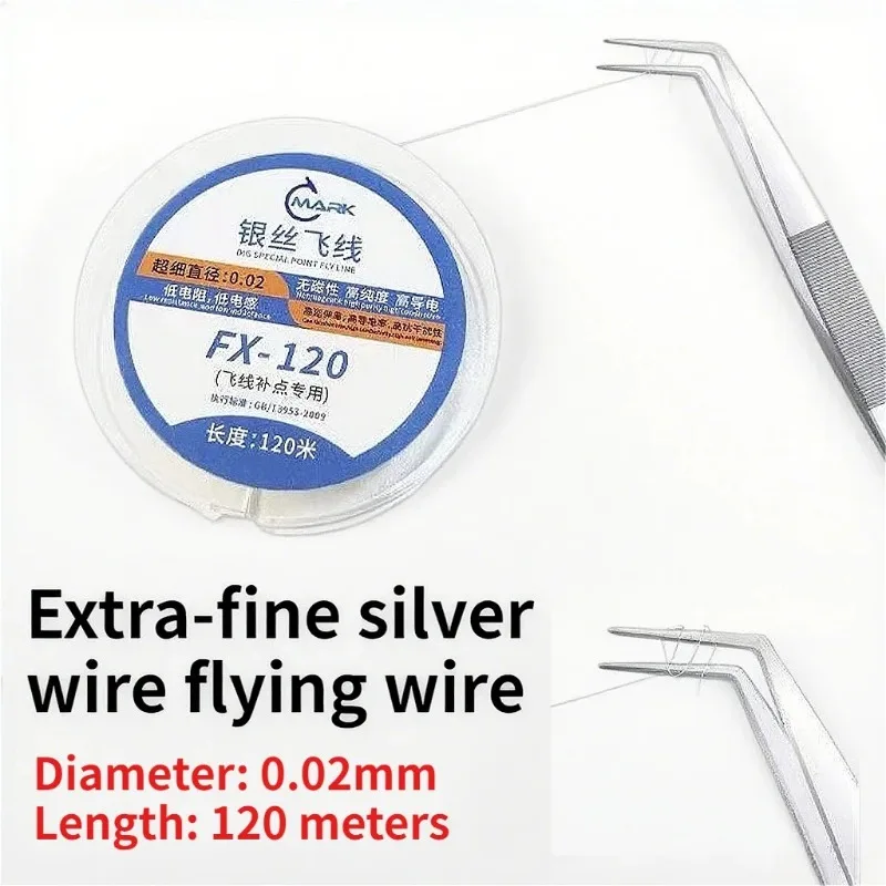 

CPU Dedicated Silver Flying Line Suitable For Mobile Phone CPU Drop Point Flying Line Welding Repair Tool