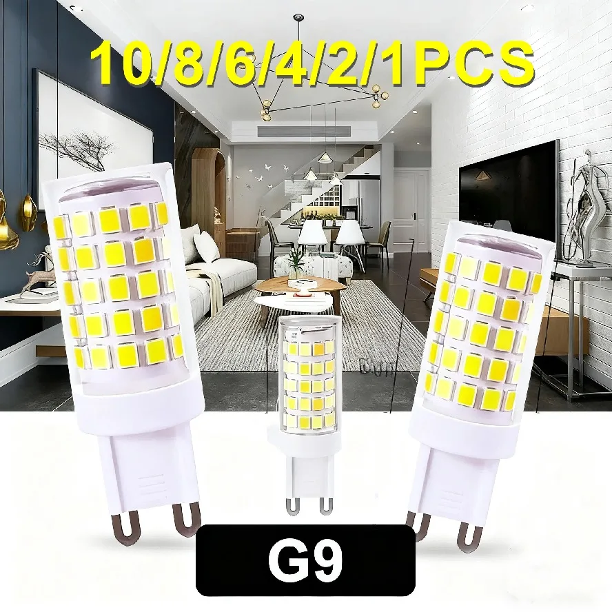 

10 шт. G9 7 Вт 5 Вт 3 Вт самая яркая светодиодная лампа AC220V керамическая SMD2835 светодиодная лампа теплый/холодный белый прожектор замена галогенного света оптом