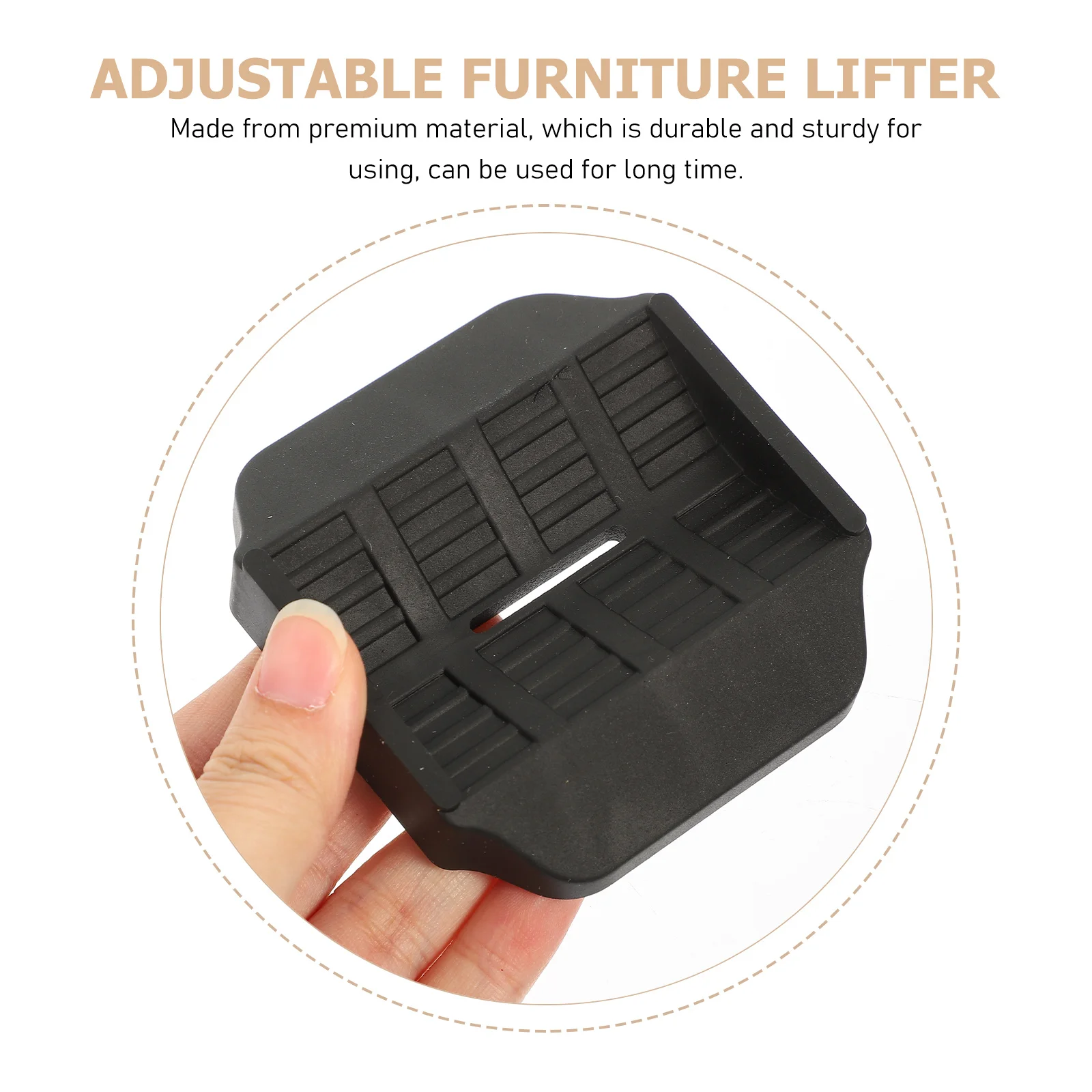 

8Pcs Furniture Wheel Stoppers Anti-Scratch Coaster Cups for Hard Floors Home Decor Black Furniture Coasters Anti-Skid Wheel Pads