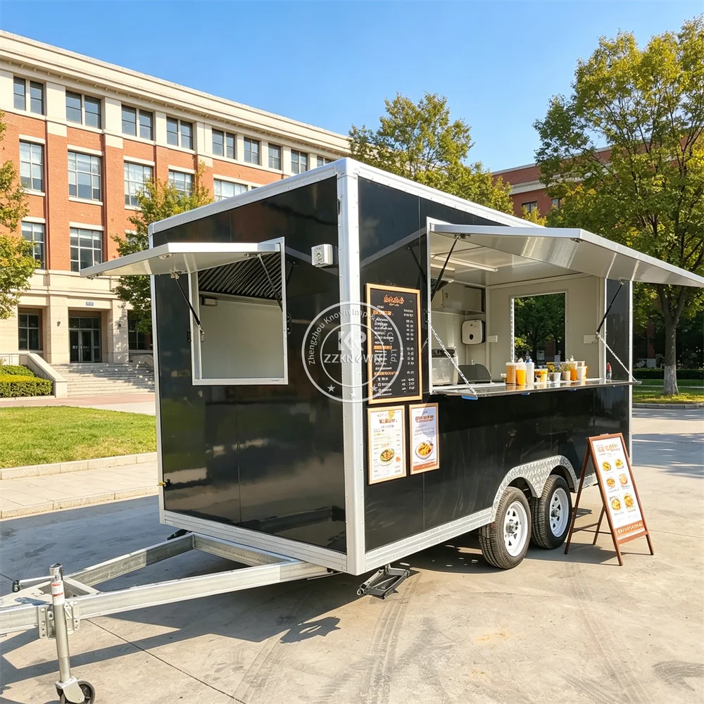 

Custom Mobile Food Trailer Donut Bakery Coffee Kitchen Truck Concession Catering Cart Food Truck With Professional Equipment