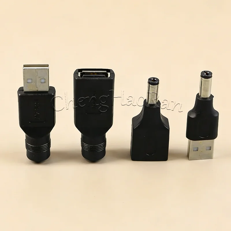 1/2/5 قطعة التيار المتناوب إلى تيار مستمر قابس مهايئ USB ذكر أنثى إلى تيار مستمر ذكر أنثى تيار مستمر 5.5*2.1 مللي متر محول طاقة 5 فولت التوصيل محول الشحن #6