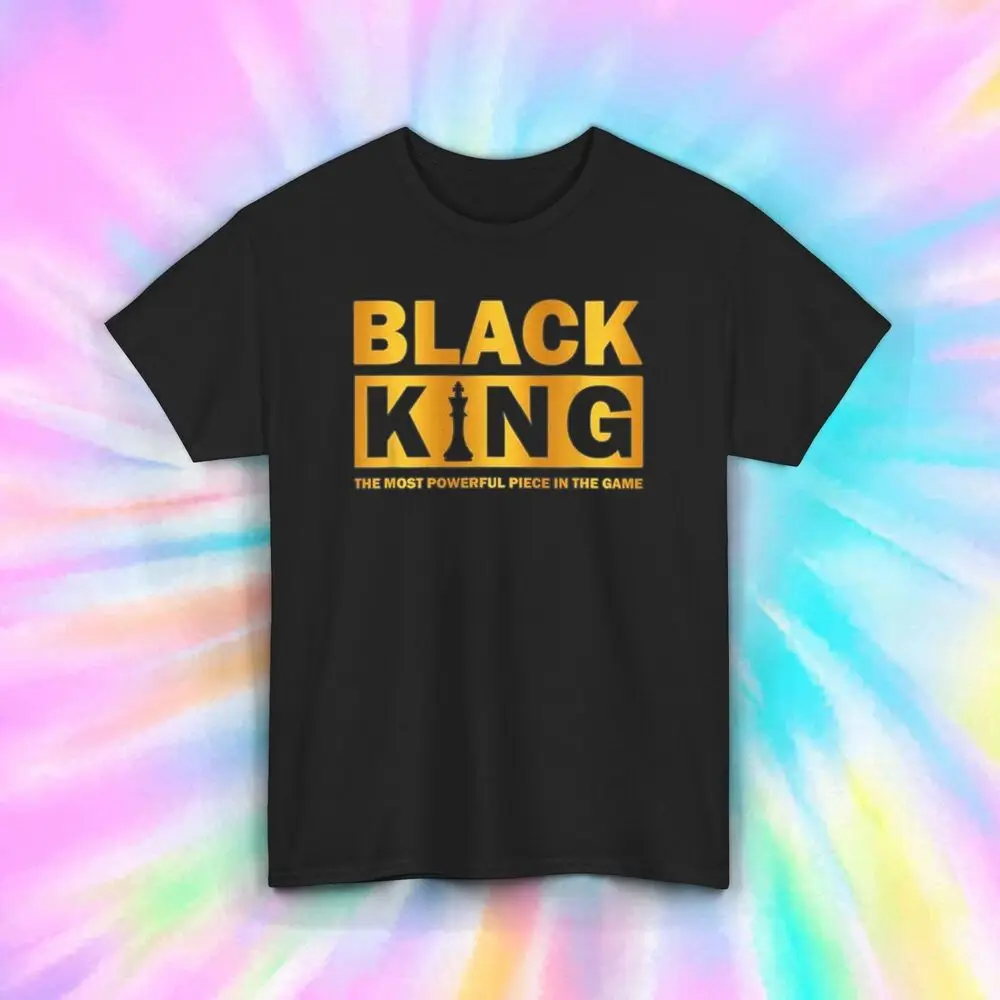 Black King Chess T-Shirt | Powerful Piece Graphic Tee | Inspirational Shirt S-5X