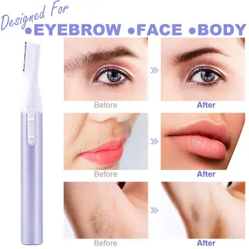 Recortador de cejas eléctrico para mujeres, depilación facial para hombres, mini depiladora para bikini, removedor para cara, barbilla, melocotón P