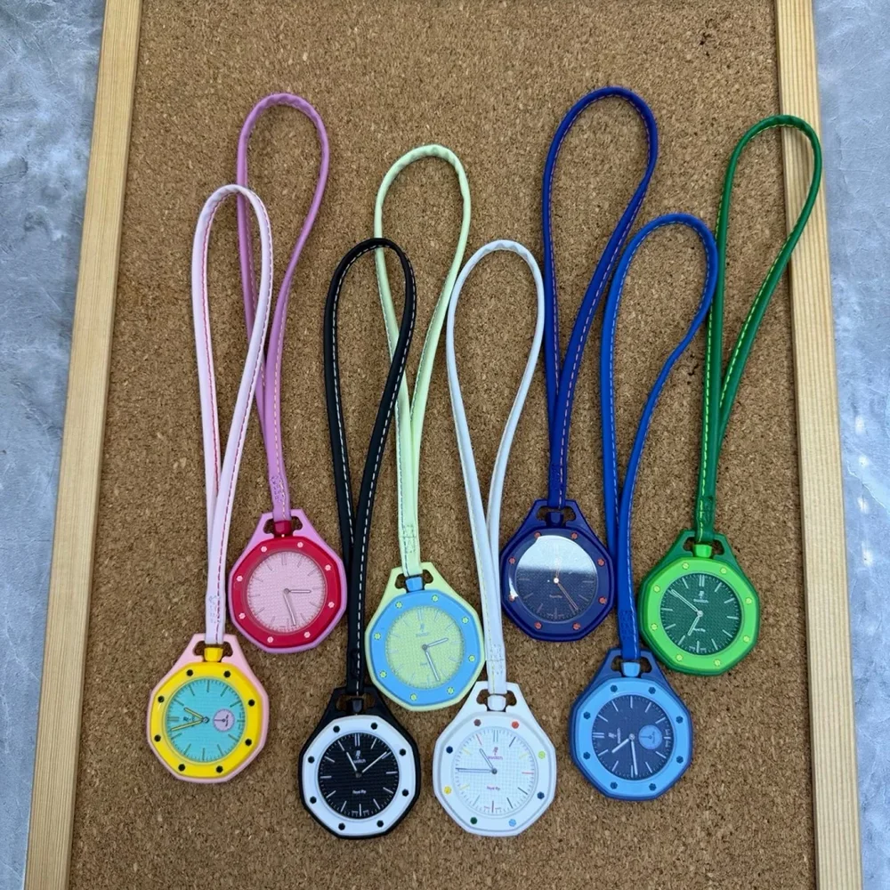 

2026 New A-P Collaboration Pocket Watch Fashion Quartz Wristwatch Waterproof Leather Strap Pendant Hanging Watch