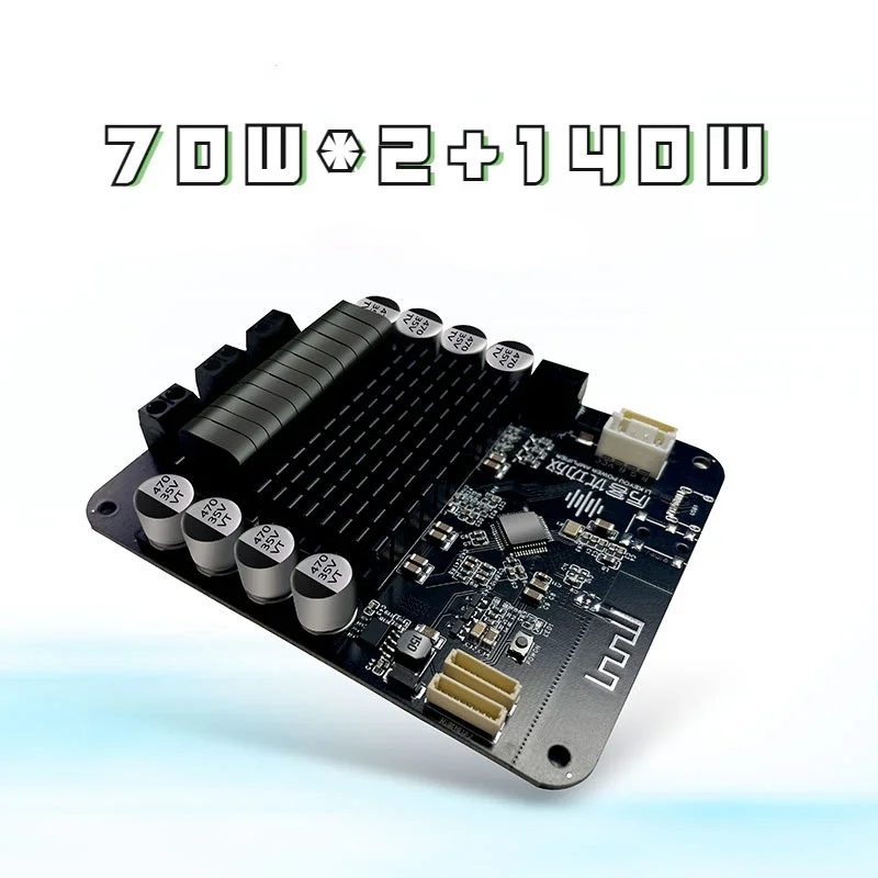 Bluetooth 5.0 DSP Digital 2.1 Subwoofer Power Amplifier Board 70W*2+140W Tws  AUX  USB Input 8V-24V