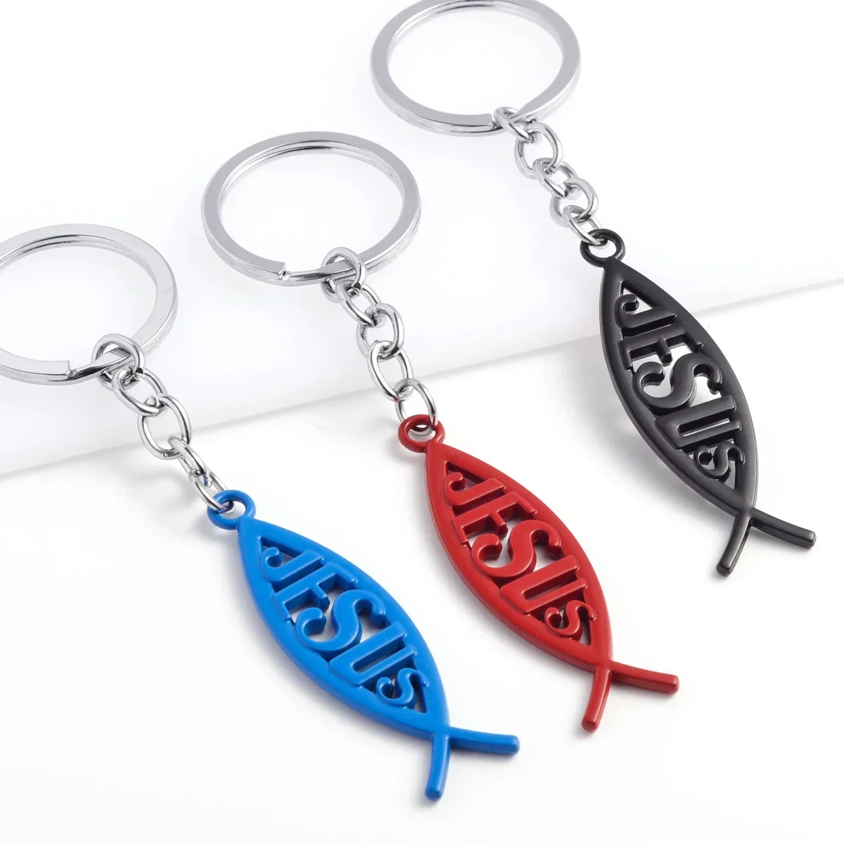 

Металлический автомобильный брелок для ключей, креативный брелок для ключей, брелок для ключей с изображением Иисуса, для Mercedes Benz, Suzuki, Volvo, Fiat, Honda, BMW