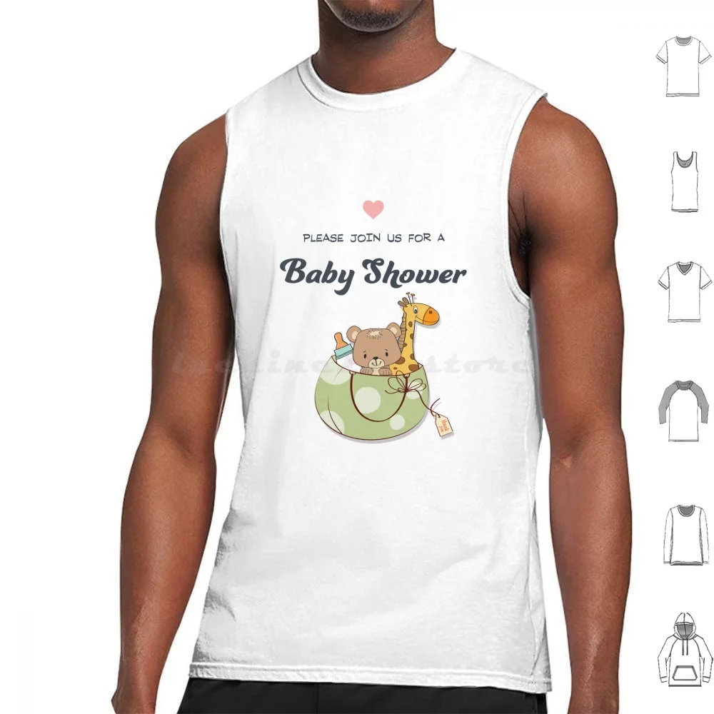 Please Join Us For A Baby Shower Tank Tops Vest Sleeveless Please Join Us For A Baby Shower